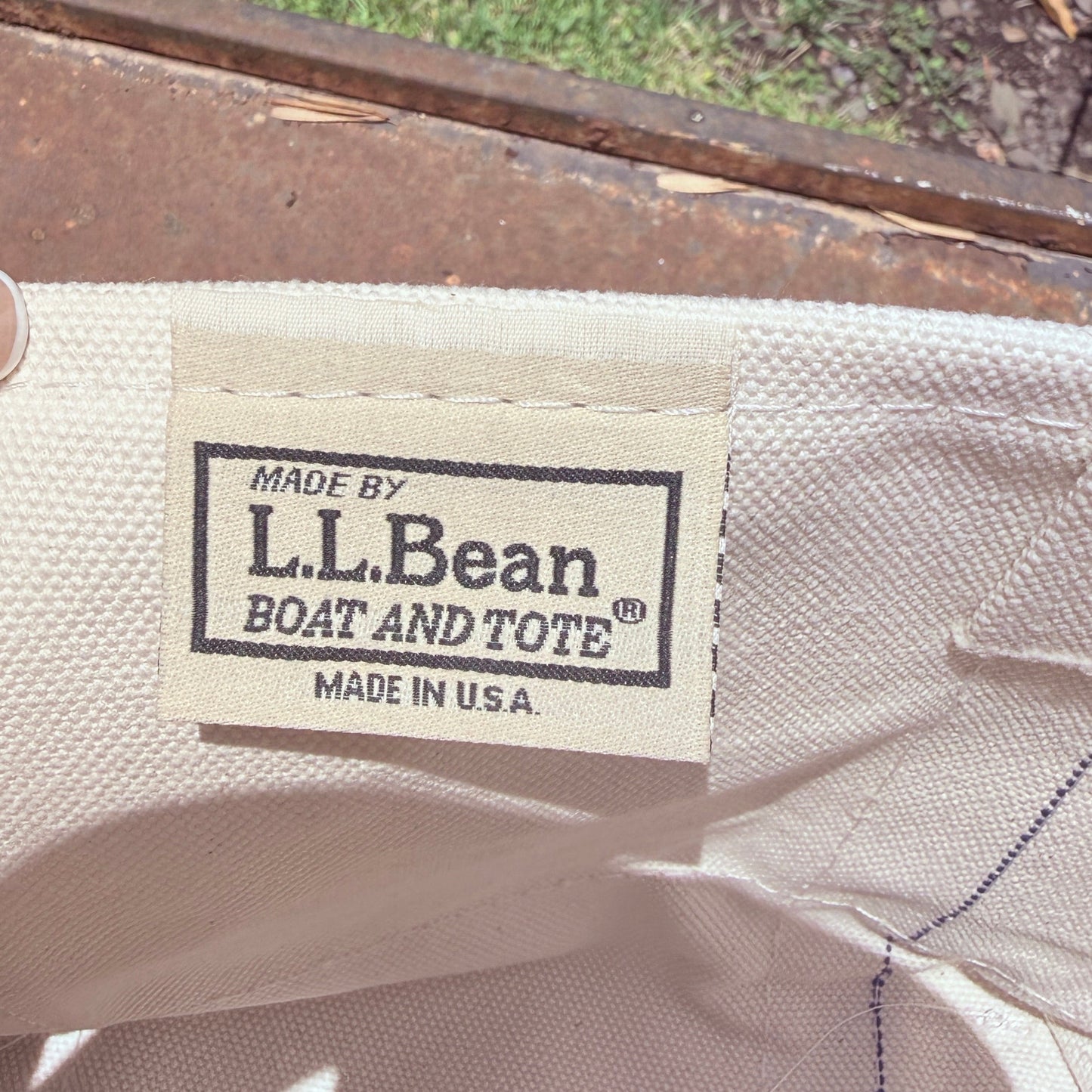 Blue LL Bean Mini Boat and Tote Patch