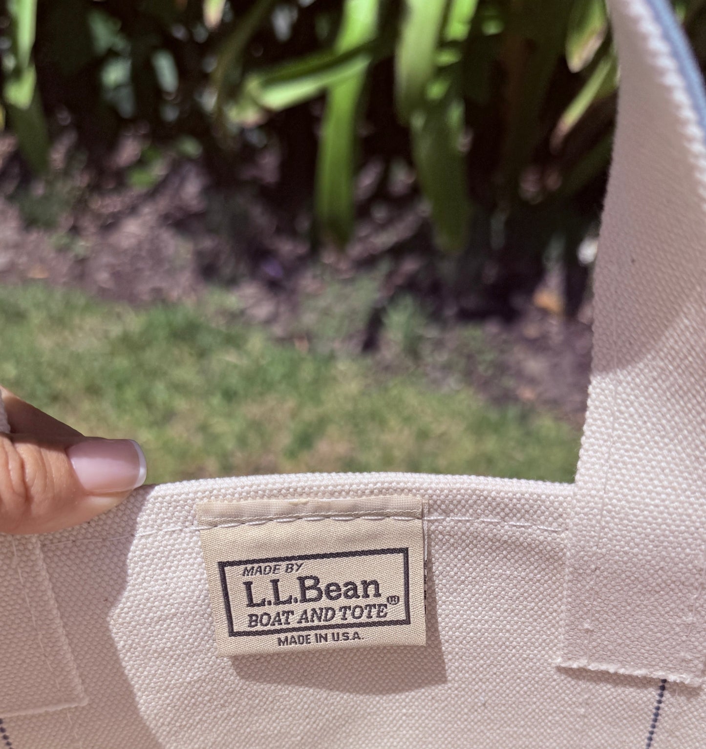 Light Blue LL Bean Mini Boat and Tote Patch