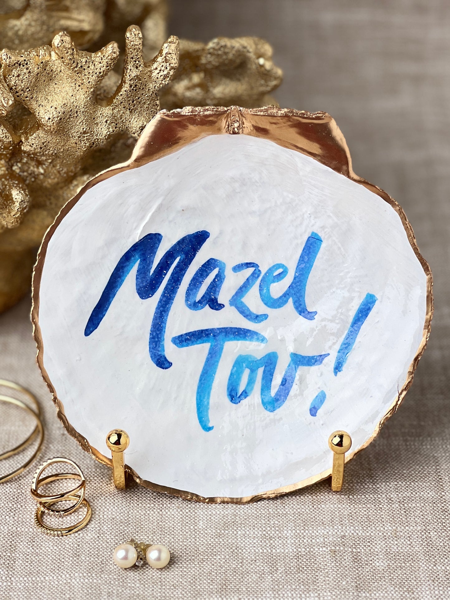 Mazel Tov Scallop Shell