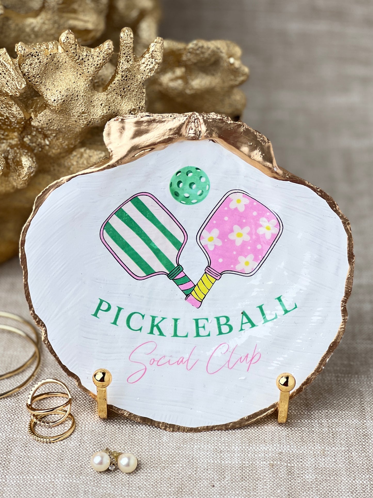 Pickleball Social Club Scallop Shell