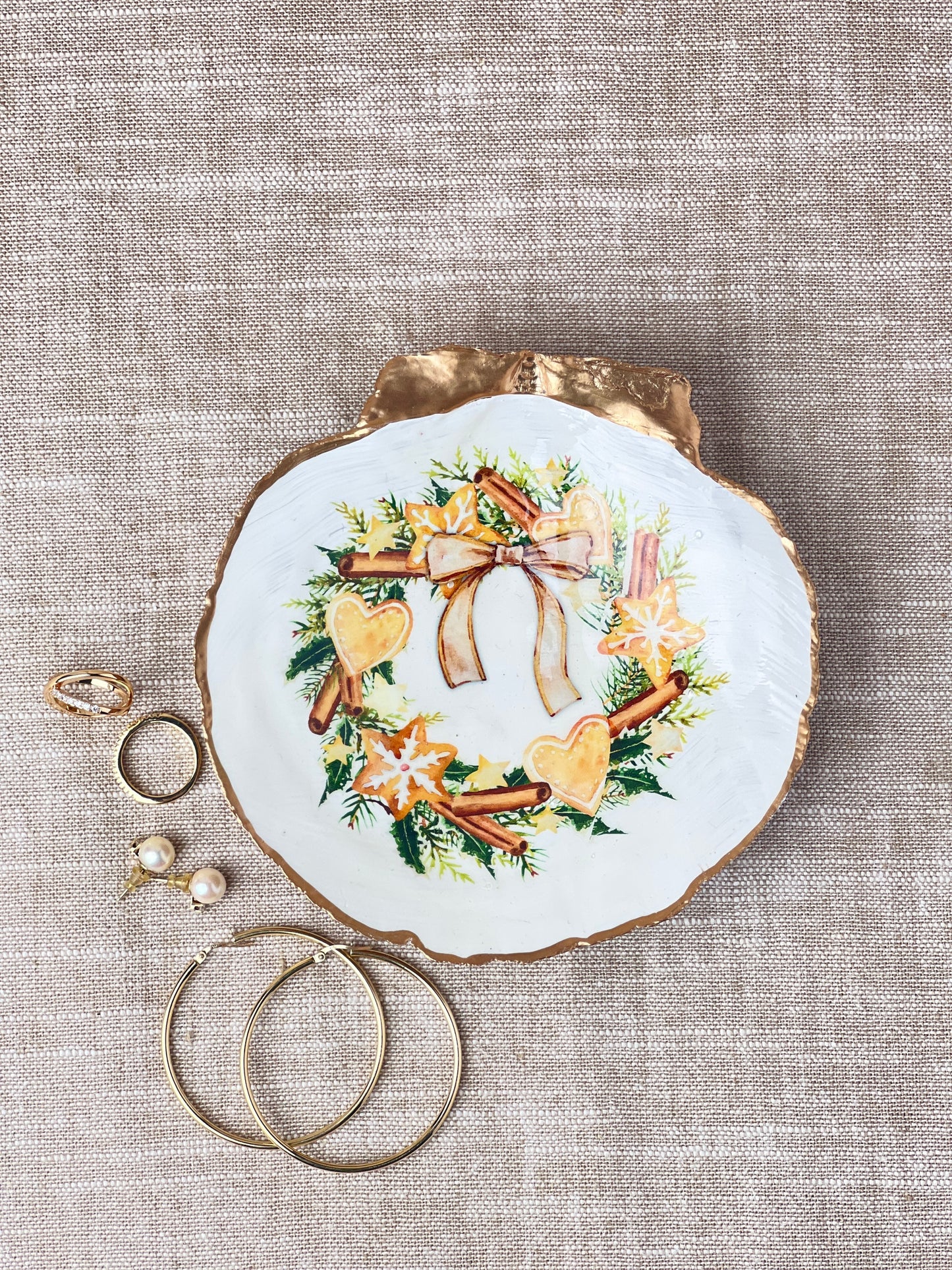 Fall Wreath Scallop Shell