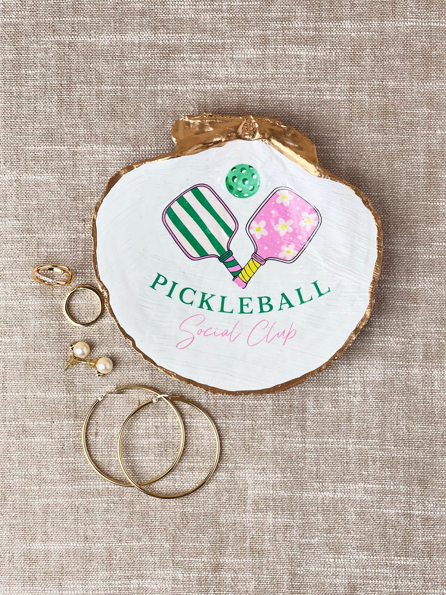 Pickleball Social Club Scallop Shell