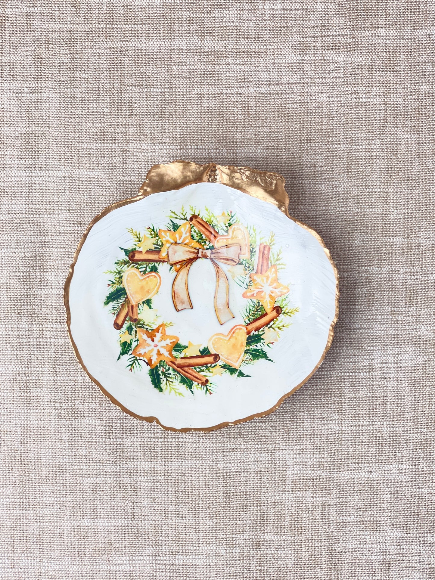 Fall Wreath Scallop Shell