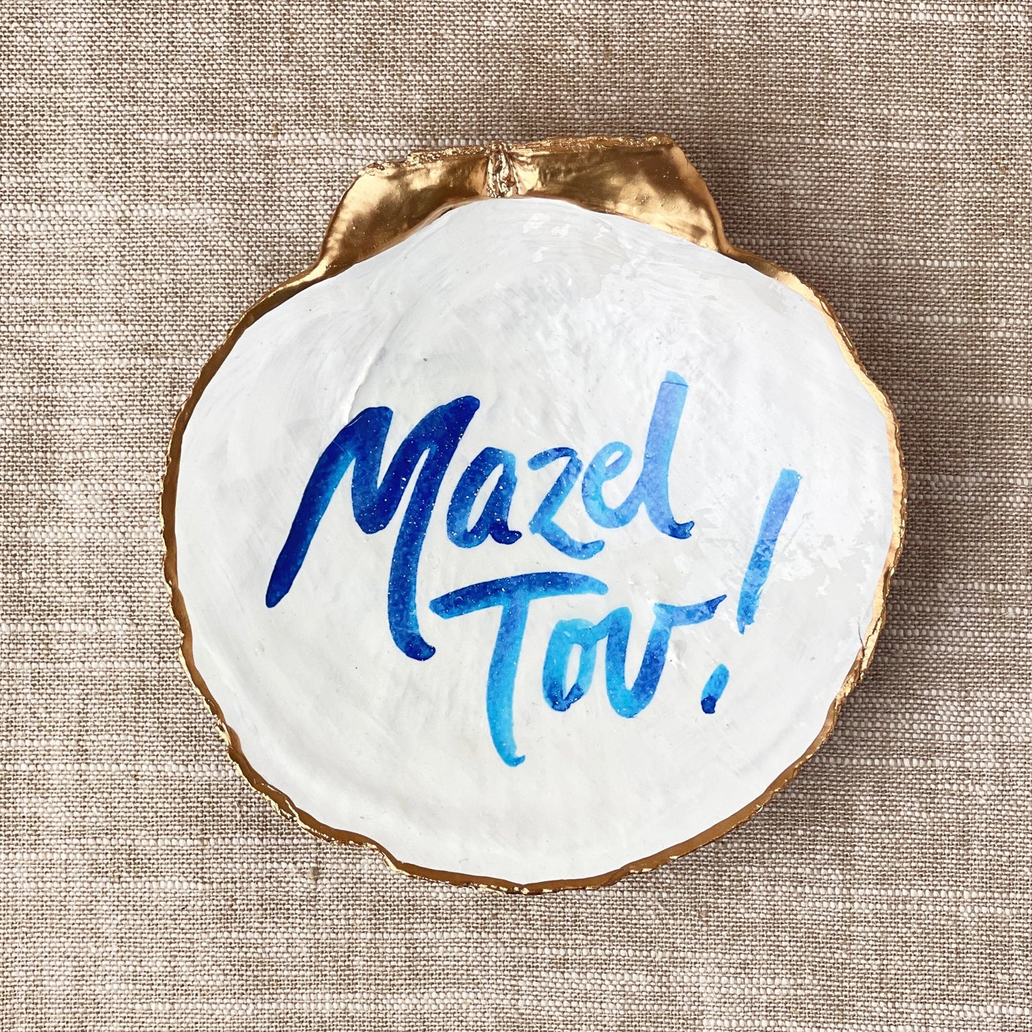 Mazel Tov Scallop Shell