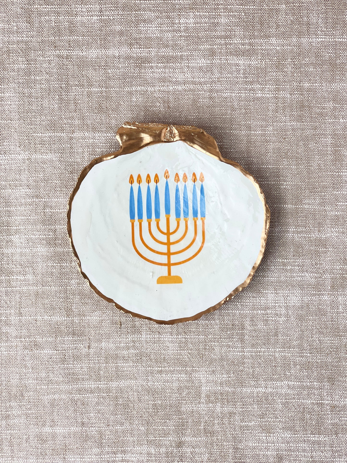 Menorah Scallop Shell