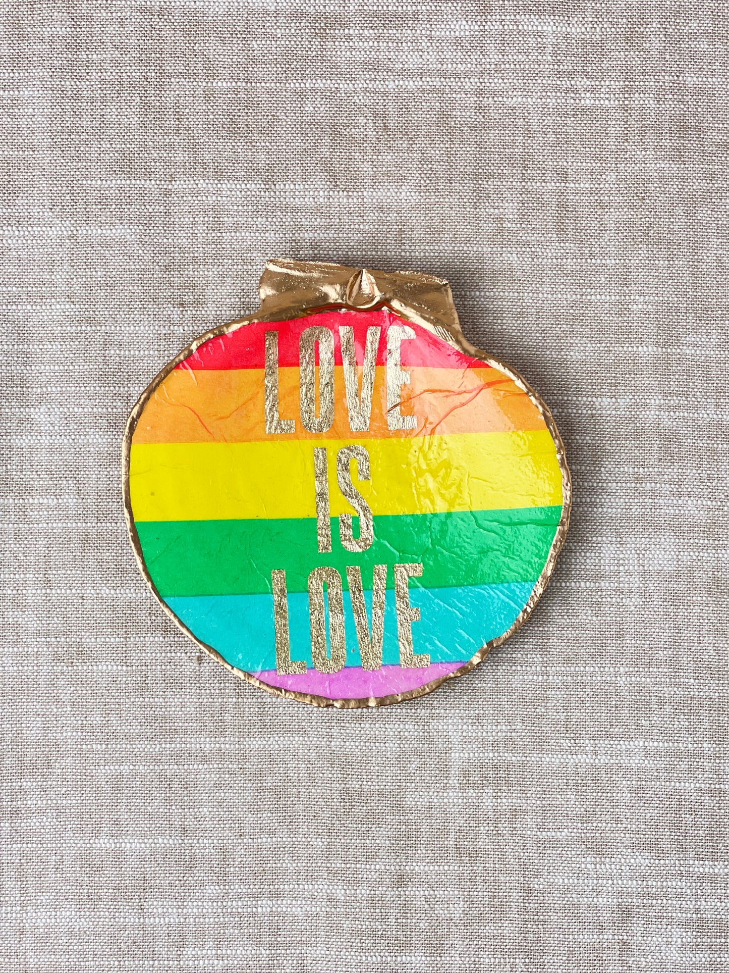 Love Is Love Scallop Shell