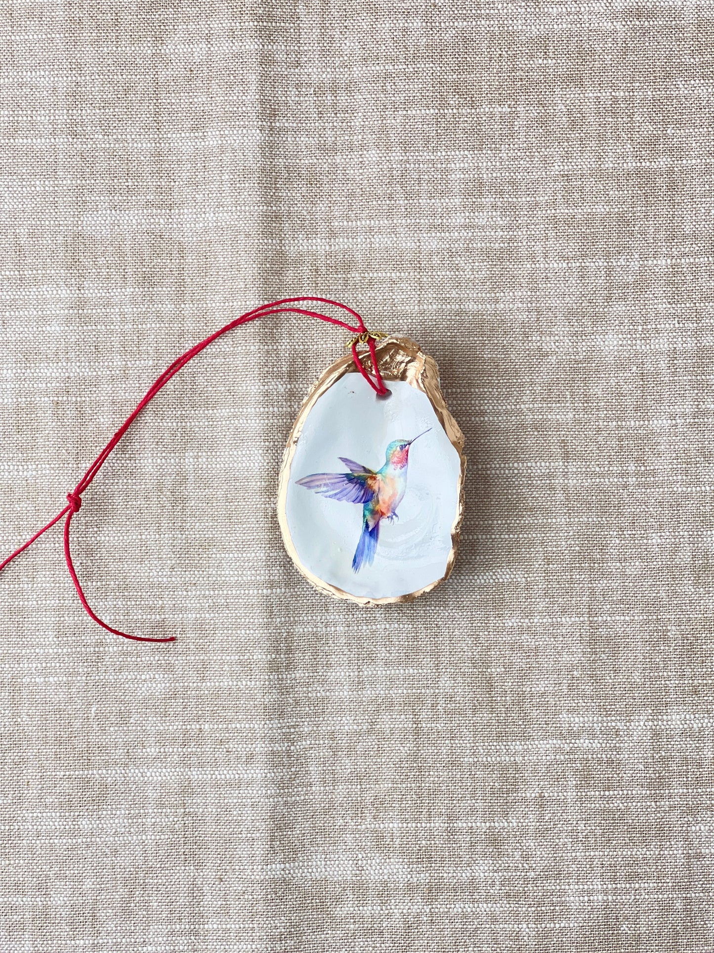 Hummingbird Oyster Ornament