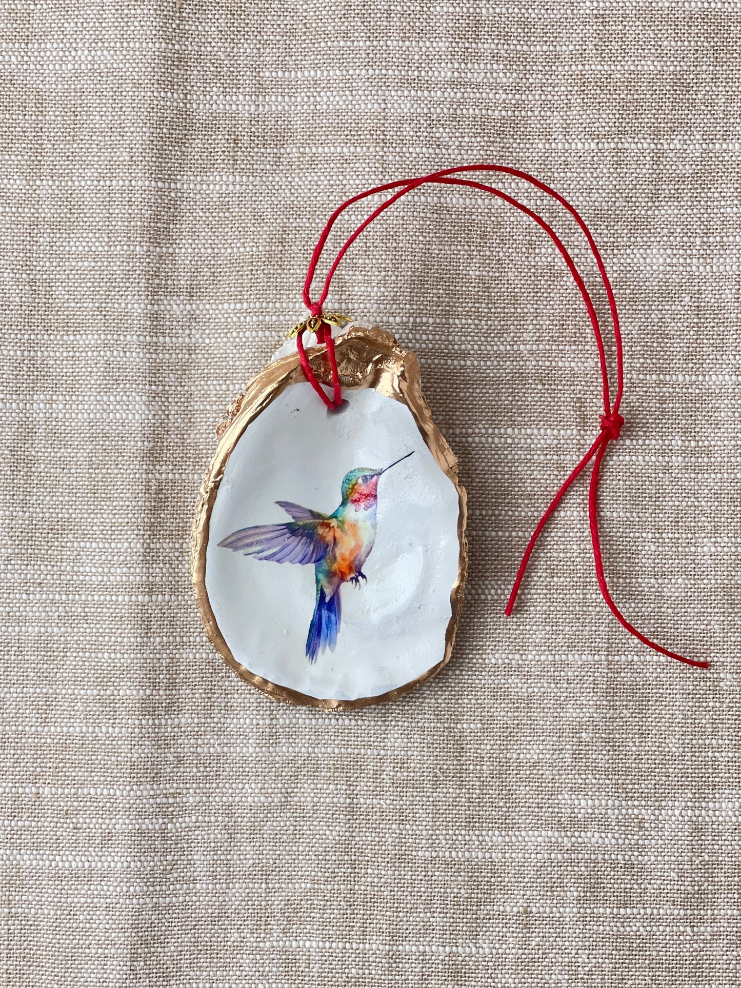 Hummingbird Oyster Ornament