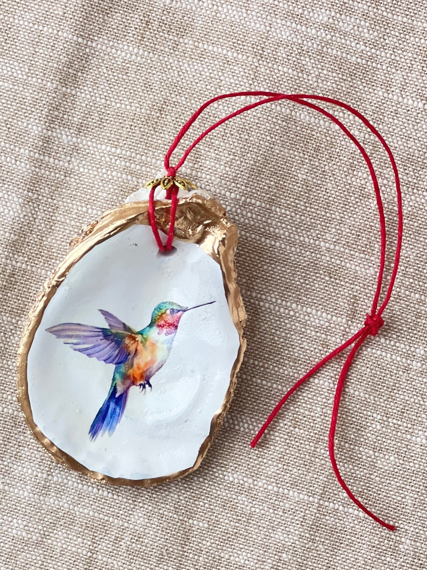Hummingbird Oyster Ornament