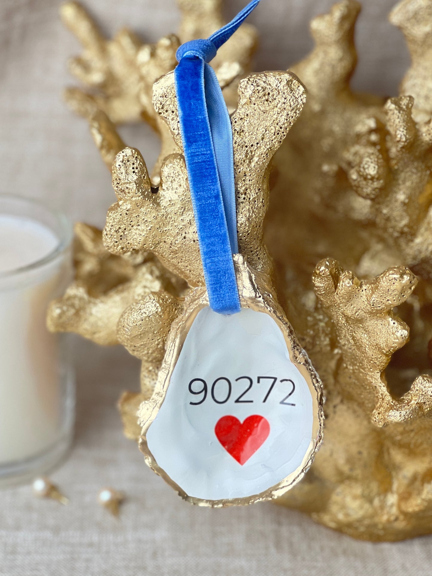 Palisades 90272 Heart Oyster Ornament