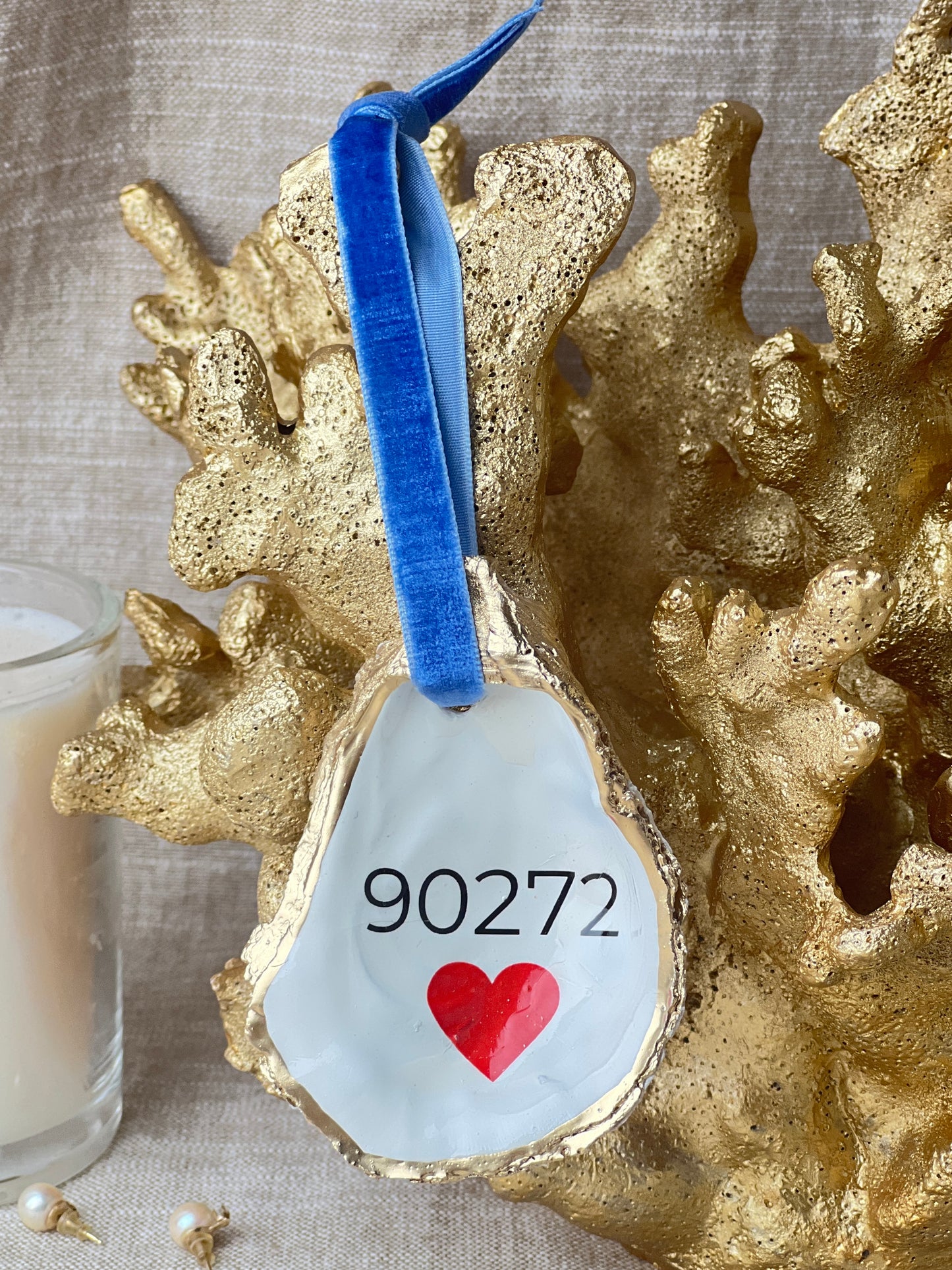 Palisades 90272 Heart Oyster Ornament