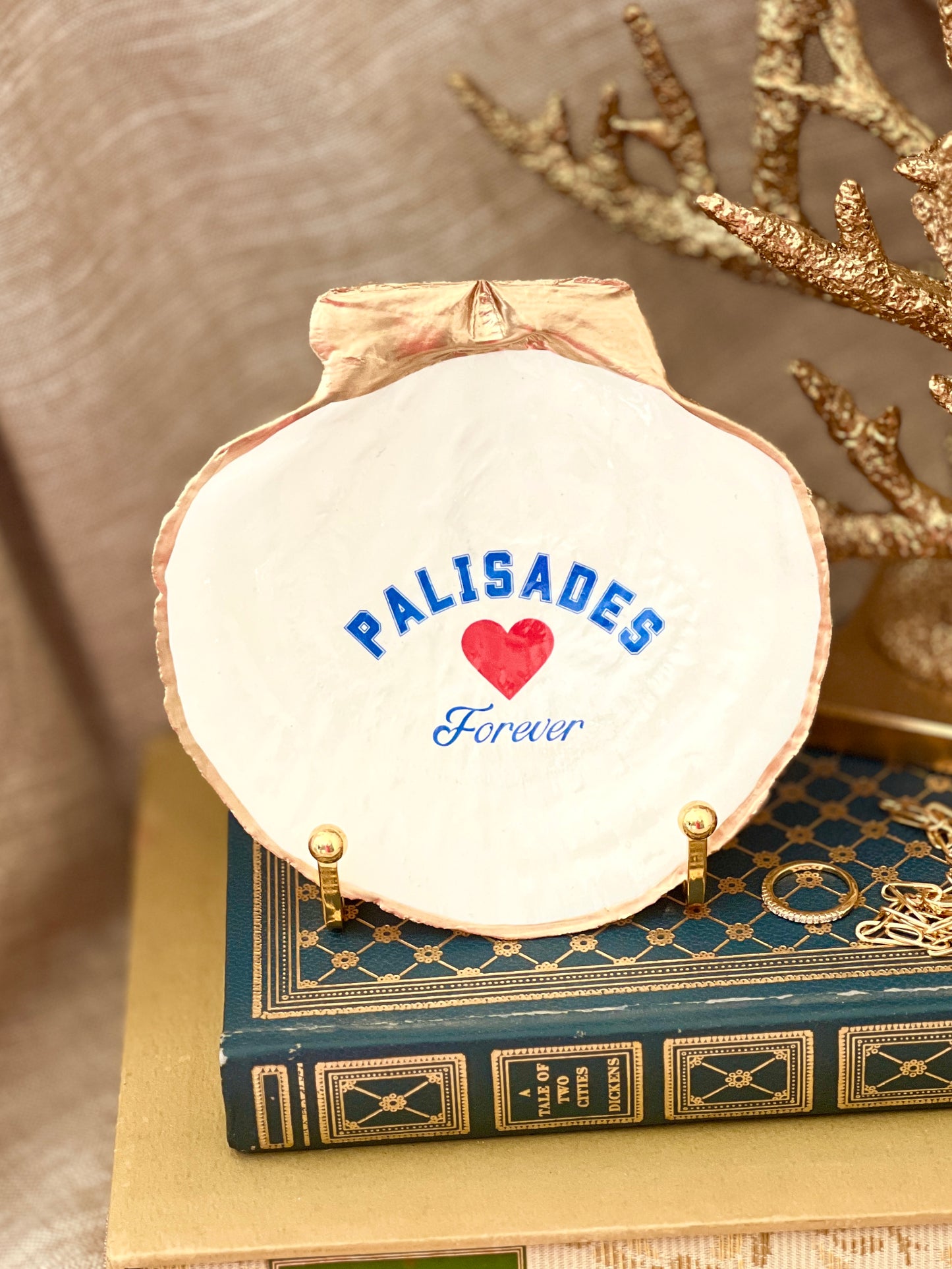 Palisades Forever Heart Scallop Shell