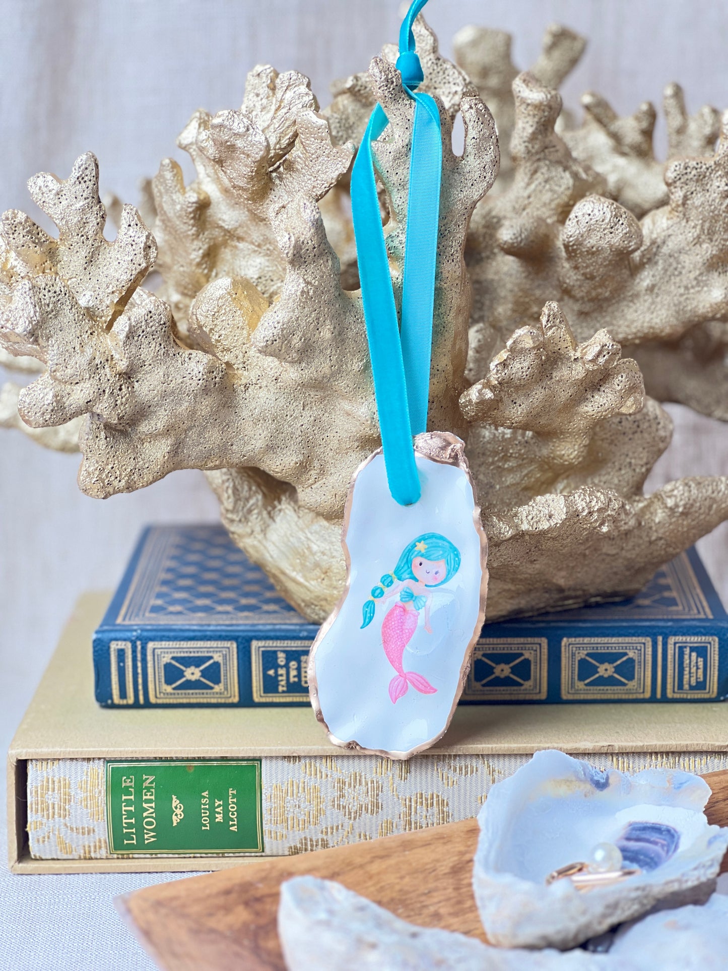 Mermaid Oyster Ornament