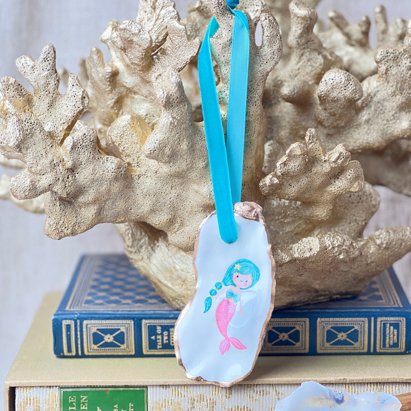 Mermaid Oyster Ornament