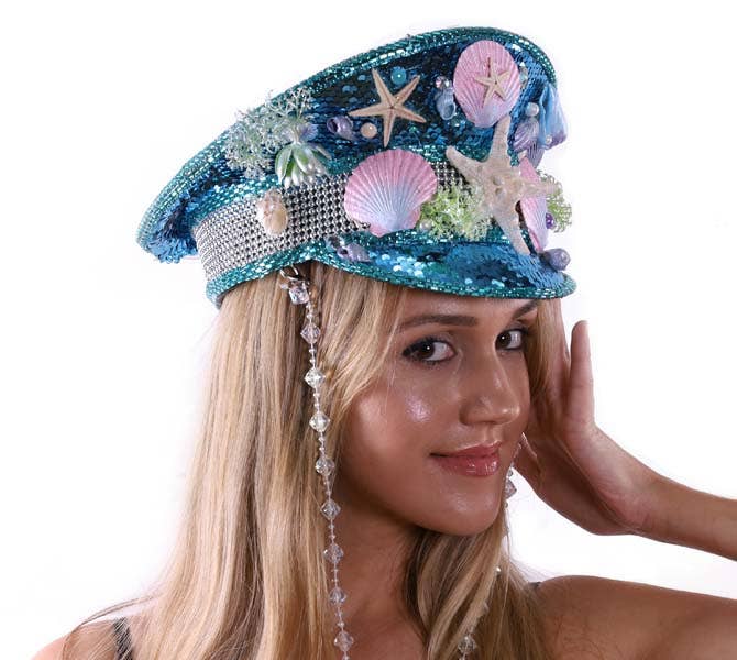 Mermaid Captain Sequin Hat