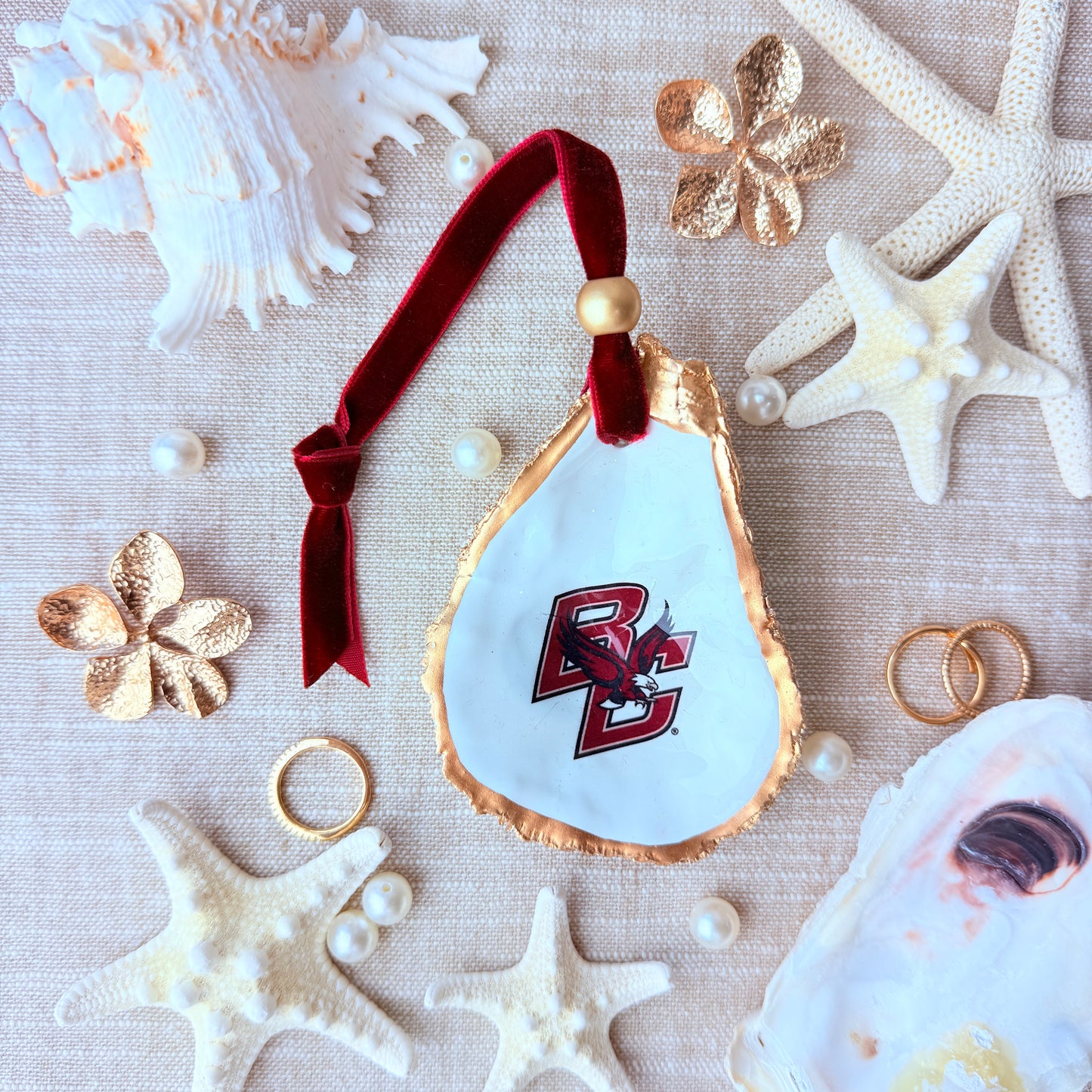 Boston College Oyster Ornament