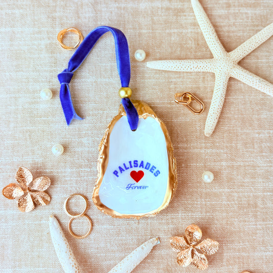 Palisades Forever Heart Oyster Ornament