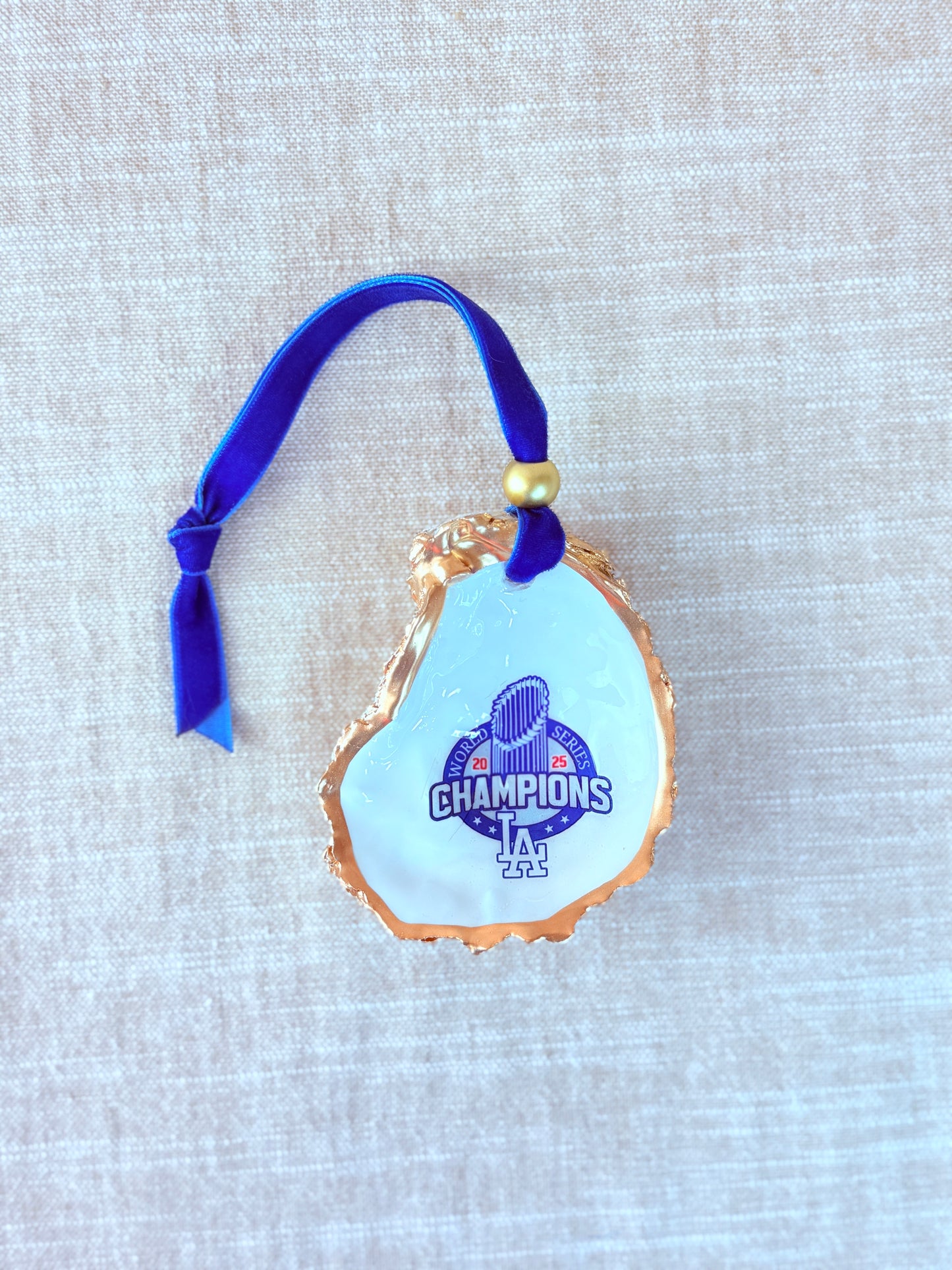 World Series Dodgers Oyster Ornament
