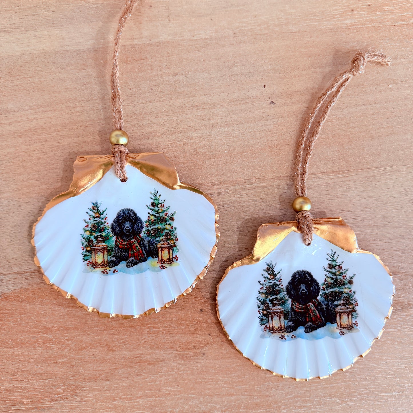 Black Poodle Ornament