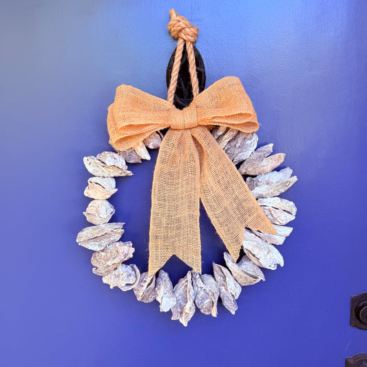 Coastal Oyster Shell Wreath