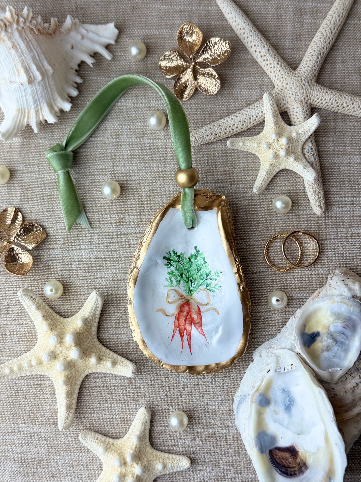 Carrots Oyster Ornament
