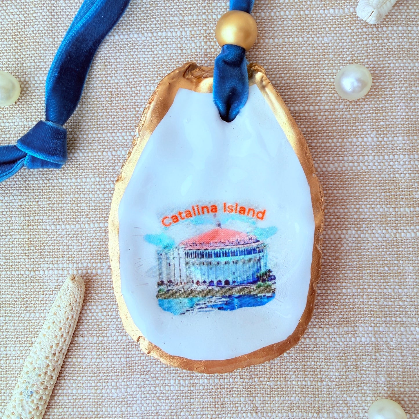 Catalina Island Casino Oyster Ornament