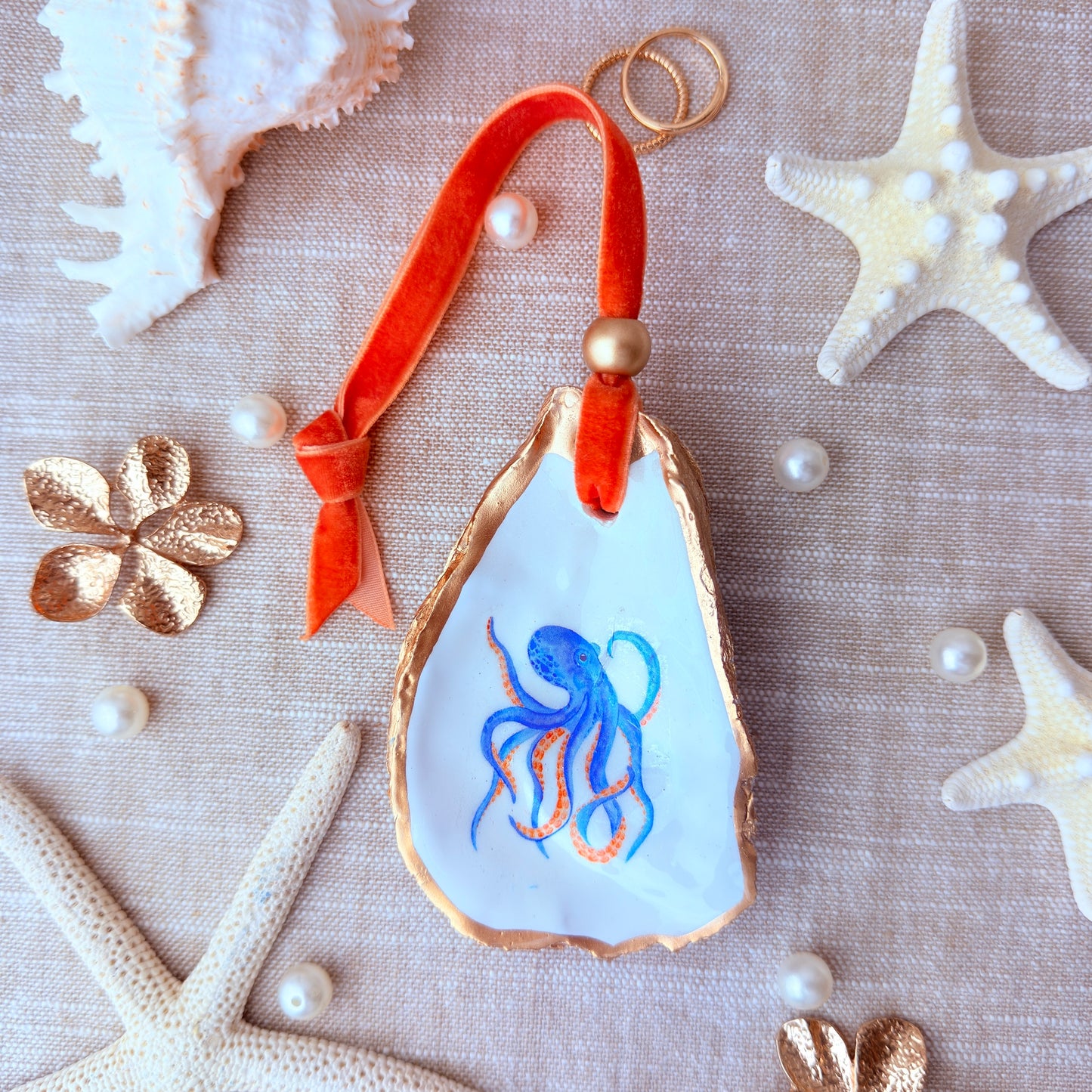 Octopus Oyster Ornament