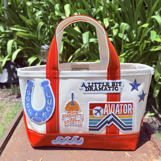 Orange LL Bean Mini Boat and Tote Patch