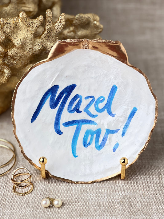 Mazel Tov Scallop Shell