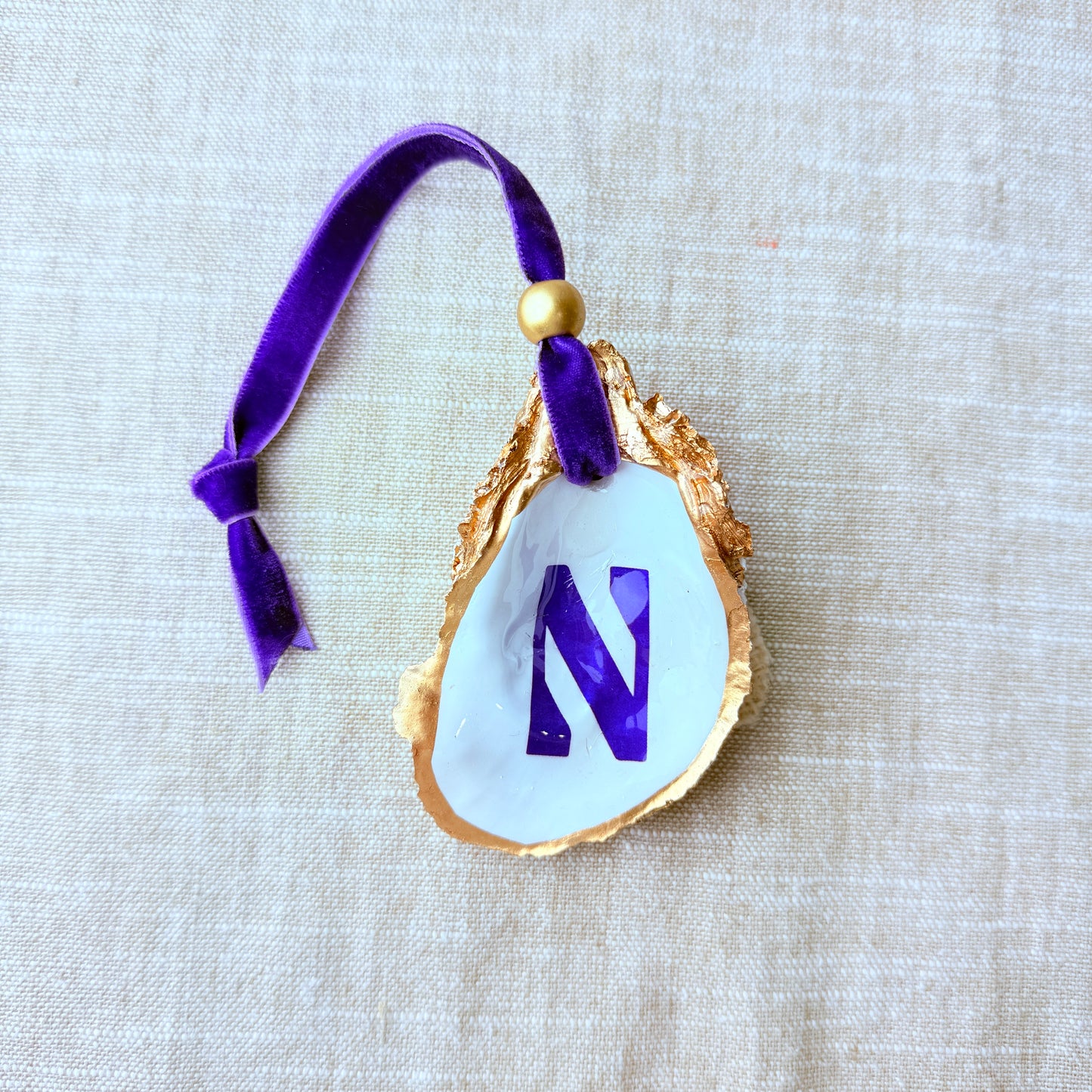 Northwestern University Oyster Ornament