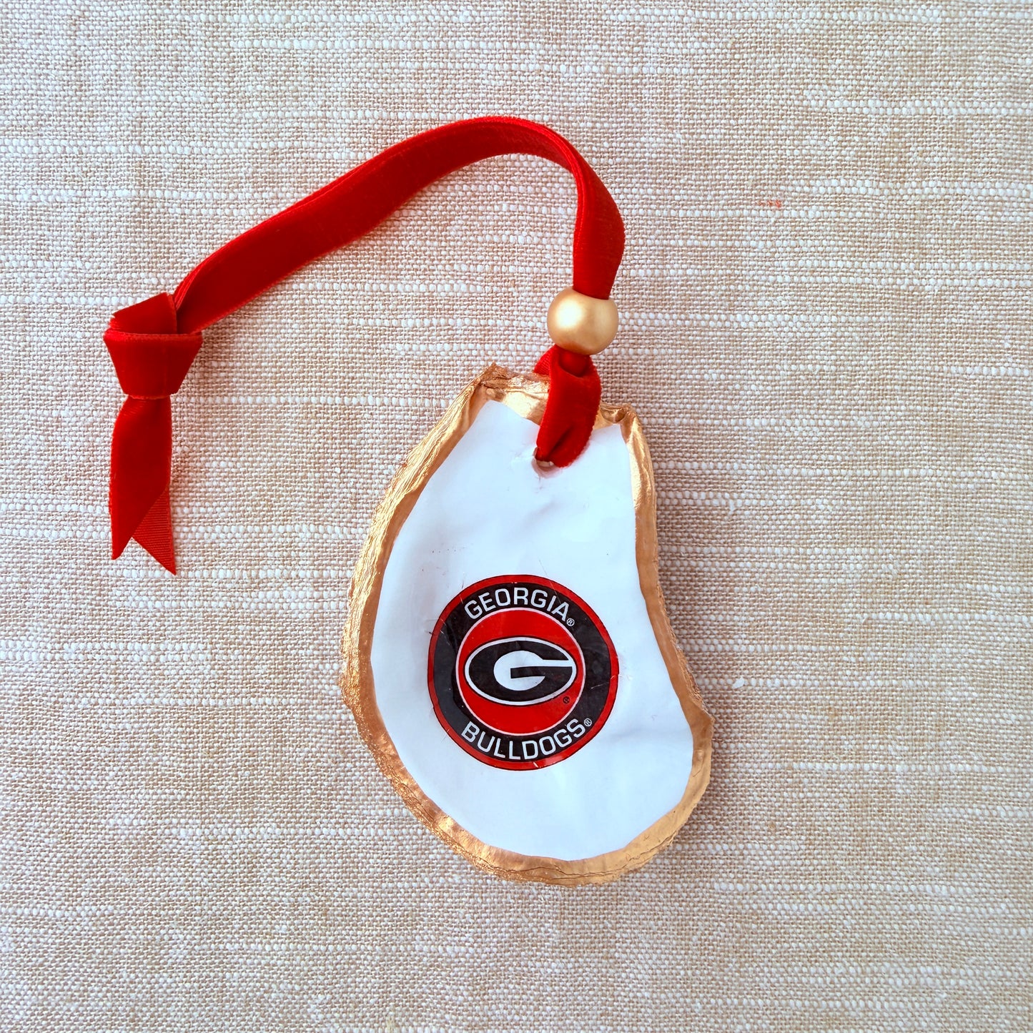 University of Georgia Bulldogs Oyster Ornament