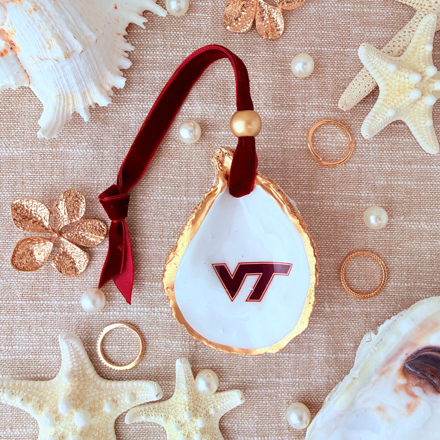 Virginia Tech Oyster Ornament