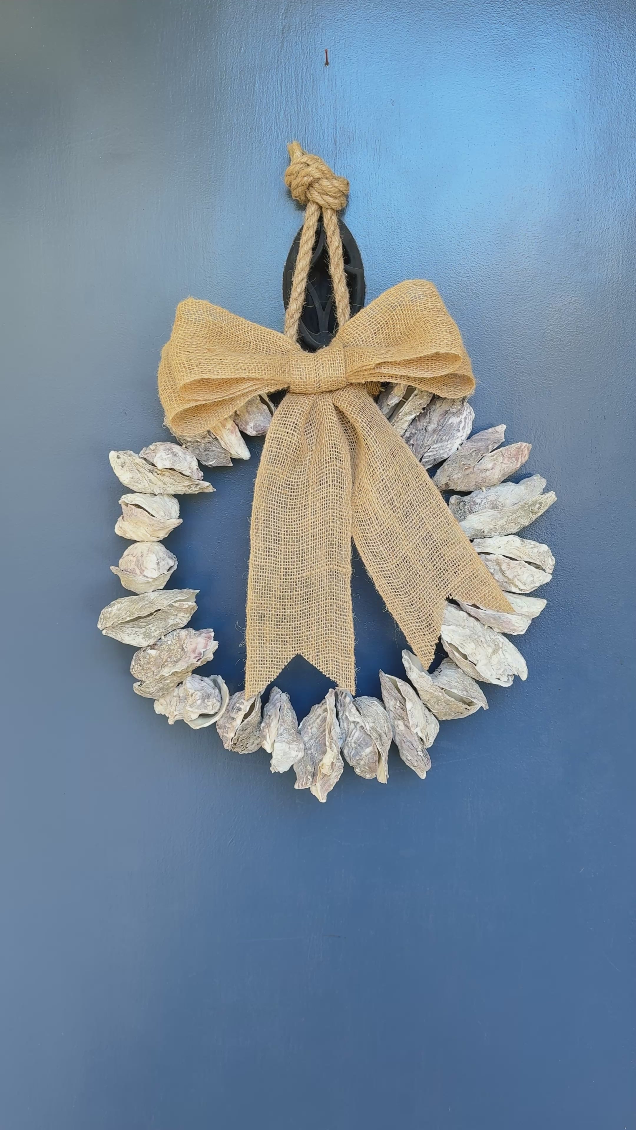 Coastal Oyster Shell Wreath – Coast And Canyon Shop